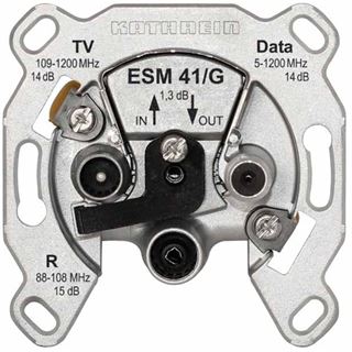 Kathrein Durchgangsdose Mod Sat/BK 14dB/860 Modem 14dB/2150 3f 5-65MHz