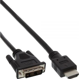 (€13,80*/1m) 0.50m InLine HDMI Adapterkabel HDMI-Stecker auf DVI
