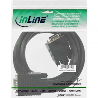 (€7,90*/1m) 1.00m InLine S-VGA Anschlusskabel VGA 15pol Stecker