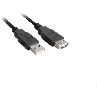 (&euro;2,45*/1m) 2.00m Sharkoon USB2.0 Verl&auml;ngerungskabel USB A