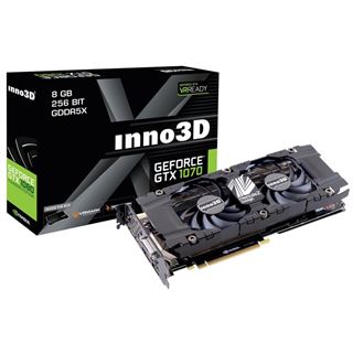 8GB Inno3D GeForce GTX 1070 Twin X2 Aktiv PCIe 3.0 x16 (Retail)