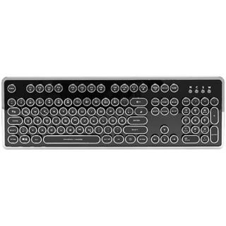 Nanoxia Ncore Retro Kailh White USB Deutsch schwarz/silber