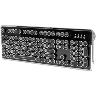 Nanoxia Ncore Retro Kailh White USB Deutsch schwarz/silber