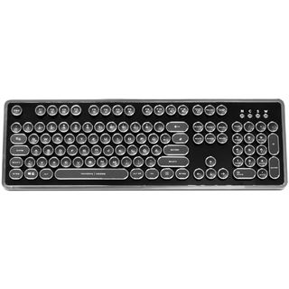 Nanoxia Ncore Retro Kailh White USB Deutsch schwarz/silber