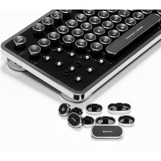 Nanoxia Ncore Retro Kailh White USB Deutsch schwarz/silber