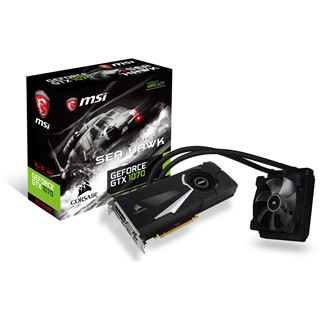 8GB MSI GeForce GTX 1070 SEA HAWK X Wasser PCIe 3.0 x16 (Retail)