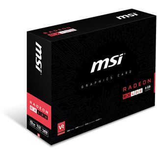 8GB MSI Radeon RX 480 Aktiv PCIe 3.0 x16 (Retail)