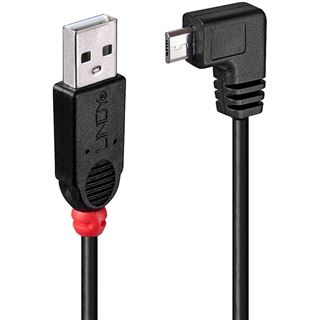 (&euro;3,95*/1m) 2.00m Lindy USB2.0 Anschlusskabel USB A Stecker auf