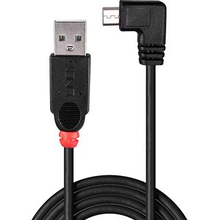 (&euro;3,95*/1m) 2.00m Lindy USB2.0 Anschlusskabel USB A Stecker auf