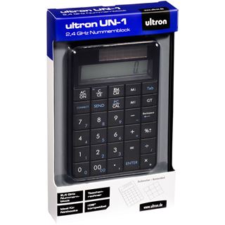 Ultron UN1 Nummernblock USB Deutsch schwarz (kabellos)