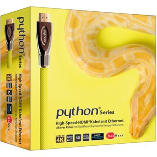 (€21,80*/1m) 0.50m PYTHON HDMI Anschlusskabel High-Speed mit