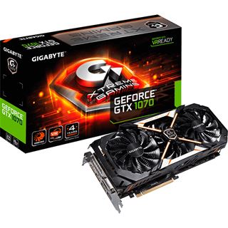 8GB Gigabyte GeForce GTX 1070 Xtreme Gaming Aktiv PCIe 3.0 x16