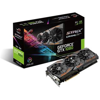 8GB Asus GeForce GTX 1080 Strix Advanced Aktiv PCIe 3.0 x16 (Retail)