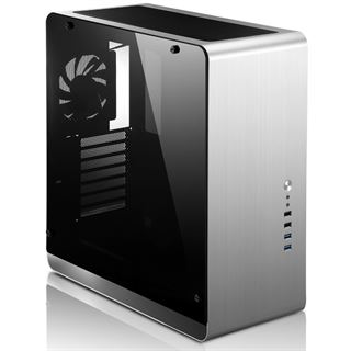 Cooltek UMX4 mit Sichtfenster Midi Tower ohne Netzteil silber