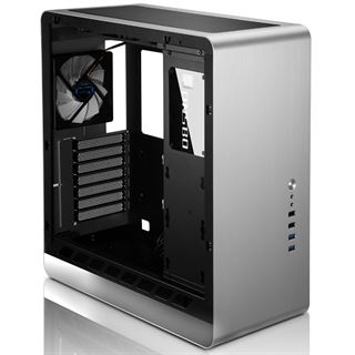 Cooltek UMX4 mit Sichtfenster Midi Tower ohne Netzteil silber