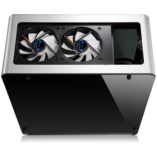 Cooltek UMX4 mit Sichtfenster Midi Tower ohne Netzteil silber