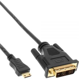 3.00m InLine HDMI Adapterkabel Mini HDMI Stecker auf DVI 18+1 Stecker