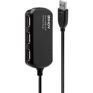 Lindy USB 2.0 Aktiv-Verl&auml;ngerung Pro 8m inkl.4 Por