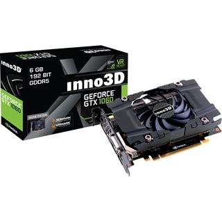 6GB Inno3D GeForce GTX 1060 Compact X1 Aktiv PCIe 3.0 x16 (Retail)