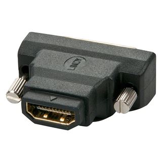 Lindy DVI-D Adapter DVI 18+1 Stecker auf HDMI-Buchse Schwarz