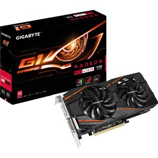 8GB Gigabyte Radeon RX 480 Gaming G1 Aktiv PCIe 3.0 x16 (Retail)