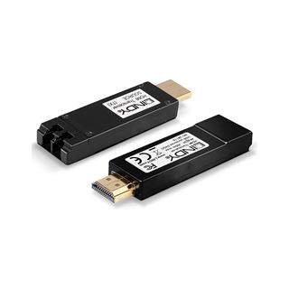 Lindy HDMI Extend Transceiver 4K LWL 300m Duplex LC Multi 50&Aacute;m