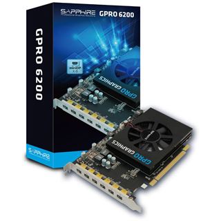 4GB Sapphire GPRO 6200 Aktiv PCIe 3.0 x16 (Retail)