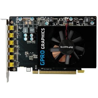 4GB Sapphire GPRO 6200 Aktiv PCIe 3.0 x16 (Retail)