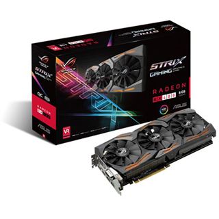 8GB Asus Radeon RX 480 Strix OC Aktiv PCIe 3.0 x16 (Retail)