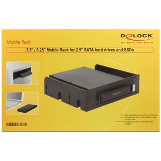 Delock Wechselrahmen 1x 2,5" SATA HDD in 3.5" oder