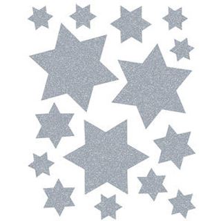 Herma Weihnachts-Fensterbild "Sterne", silber