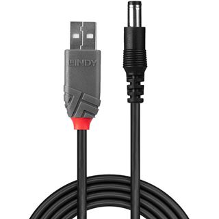 Lindy Adapterkabel USB A St - DC 5,5/2,1mm ST