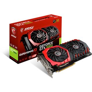 3GB MSI GeForce GTX 1060 Gaming X Aktiv PCIe 3.0 x16 (Retail)