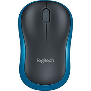 Logitech M185 Wireless Mouse USB schwarz/blau (kabellos)