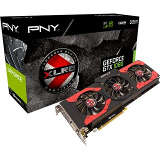 8GB PNY GeForce GTX 1080 XLR8 OC Gaming Aktiv PCIe 3.0 x16 (Retail)