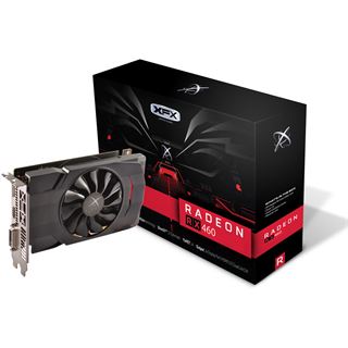 2GB XFX Radeon RX 460 Single Fan Aktiv PCIe 3.0 x16 (x8) (Retail)