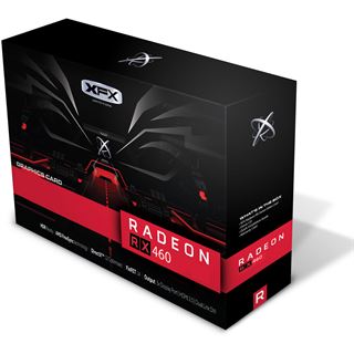 2GB XFX Radeon RX 460 Single Fan Aktiv PCIe 3.0 x16 (x8) (Retail)