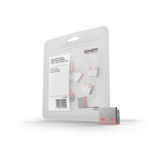 Lindy 10 USB Portschl&ouml;sser ROT Erweiterungskit f&uuml;r 40450