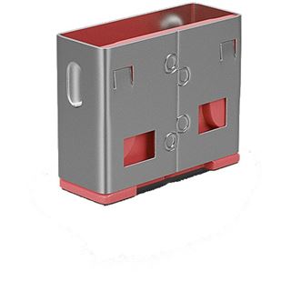 Lindy 10 USB Portschl&ouml;sser ROT Erweiterungskit f&uuml;r 40450