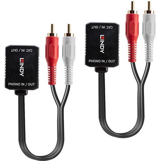 Lindy Stereo Audio Extender Cat.6 100m Analog Stereo Extend passiv