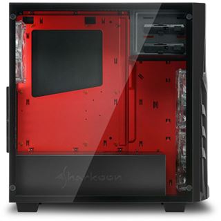 Sharkoon DG7000-G mit Sichtfenster aus Glas Midi Tower ohne Netzteil