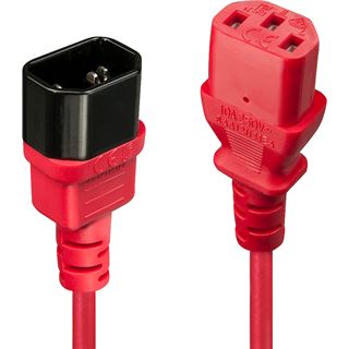 (€6,90*/1m) 1.00m Lindy IEC Verlängerungskabel IEC-Stecker