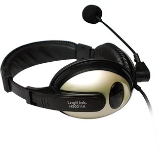 LogiLink HS0011 schwarz/gold