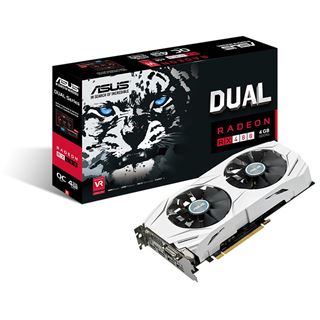 4GB Asus Radeon RX 480 Dual OC Aktiv PCIe 3.0 x16 (Retail)