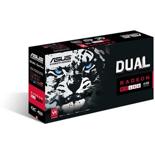 4GB Asus Radeon RX 480 Dual OC Aktiv PCIe 3.0 x16 (Retail)
