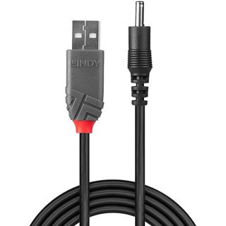 Lindy Adapterkabel USB A St - DC Hohlstecker 3,5/1,35mm St 1,5m