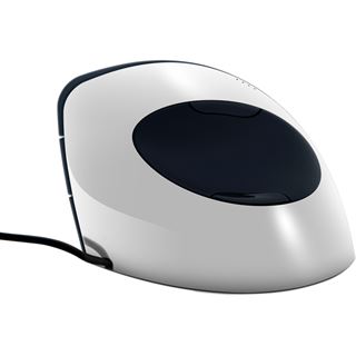 Evoluent VerticalMouse C Right USB schwarz/silber (kabelgebunden)