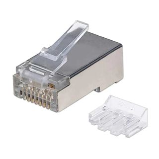 Intellinet Modularstecker , RJ45,Cat6A, STP, 3-Punkt, 90 Stk.