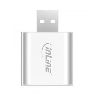 InLine USB Audio Soundkarte, Aluminium Gehäuse