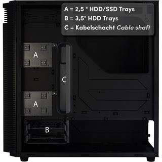 Inter-Tech N21 Crusader mit Sichtfenster Midi Tower ohne Netzteil